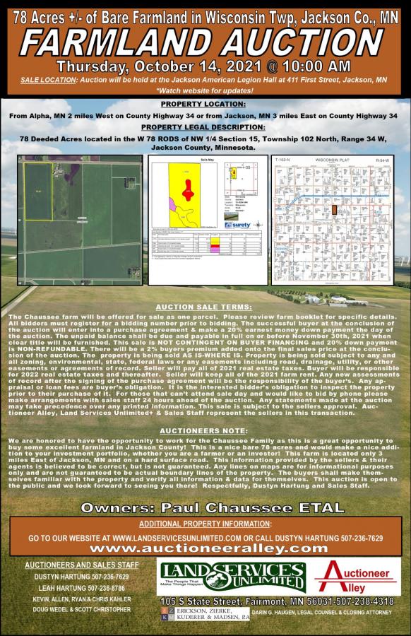 NEW! Bare Farmland Auction