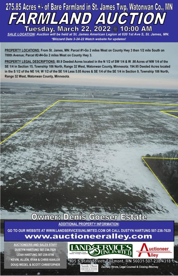 Goeser Estate Land Auction
