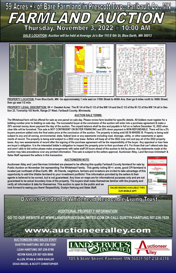 Whitehead Land Auction