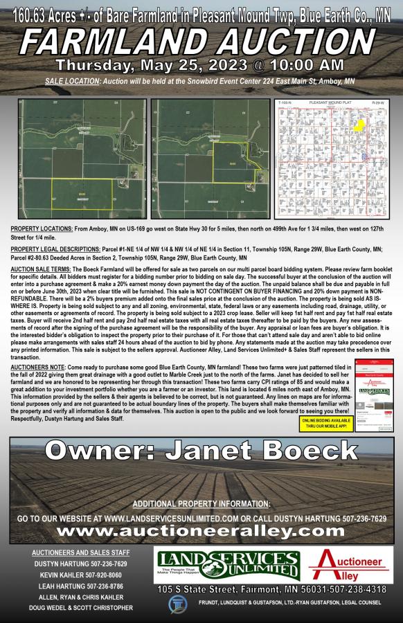 Janet Boeck Farmland Auction