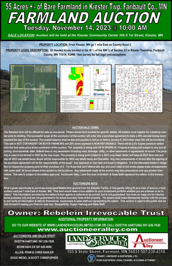 Rebelein Trust Land Auction
